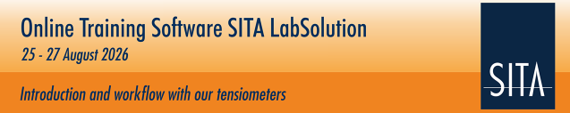SITA LabSolution webinar for SITA tensiometer measurement and analysis workflows